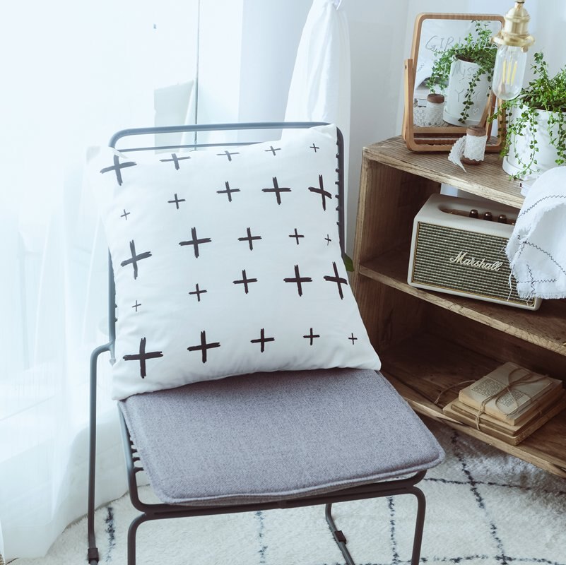 Black & White Cushion pillow cover 45x45cm/35x50cm
