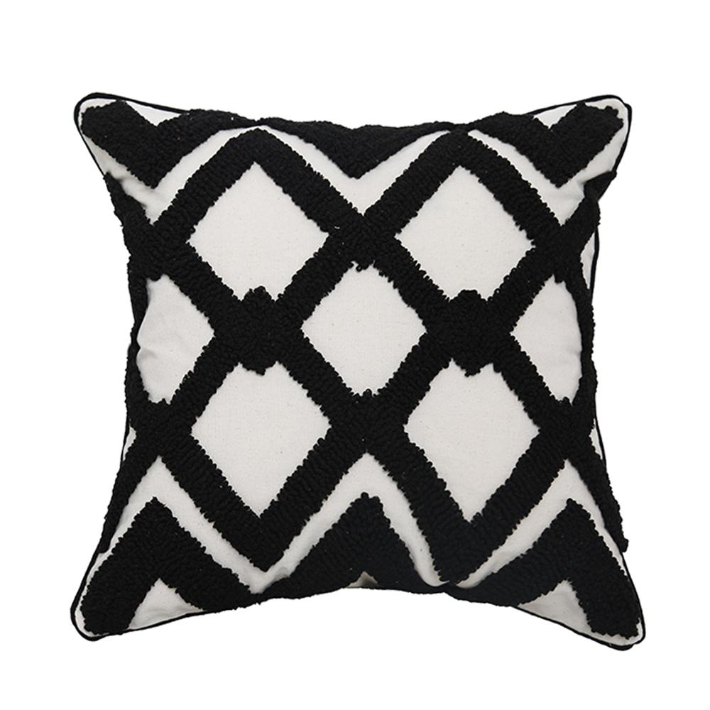 Black White Geometric decorative cushion cover 45x45cm/30x50cm
