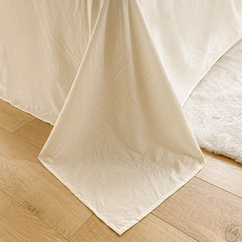 Bubble Yarn Fabric Soft Skin Friendly Duvet Cover Set
