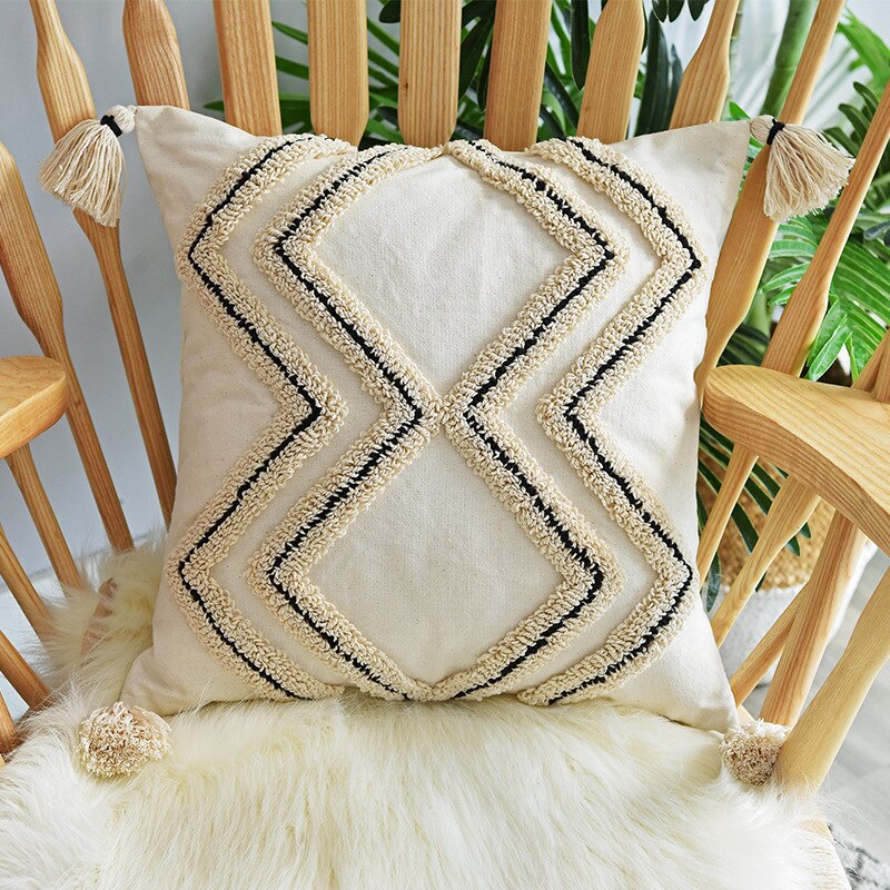 Bohemian Cushion Cover Geometric Pillow Cover