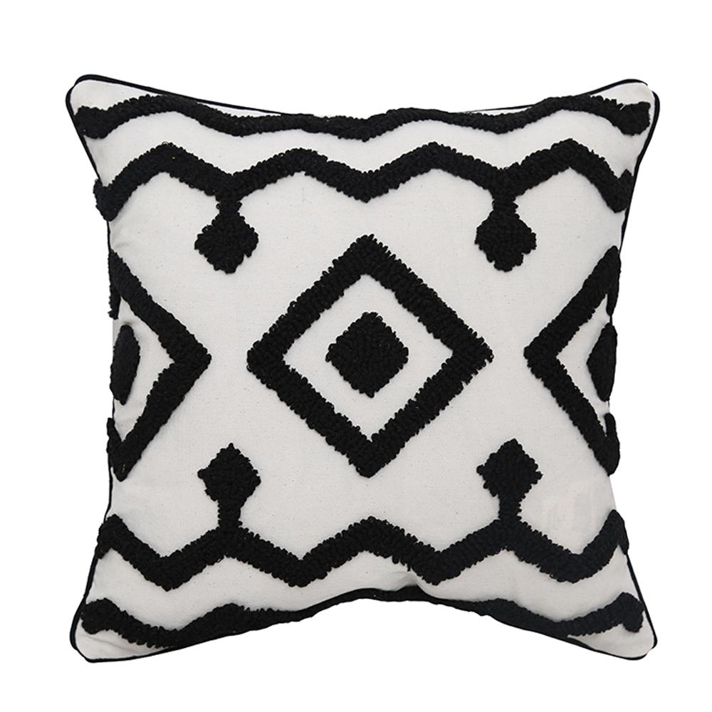 Black White Geometric decorative cushion cover 45x45cm/30x50cm