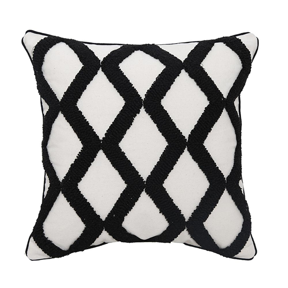 Black White Geometric decorative cushion cover 45x45cm/30x50cm