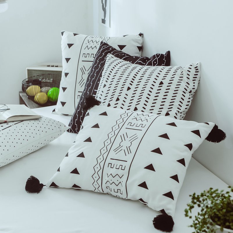 Black & White Cushion pillow cover 45x45cm/35x50cm