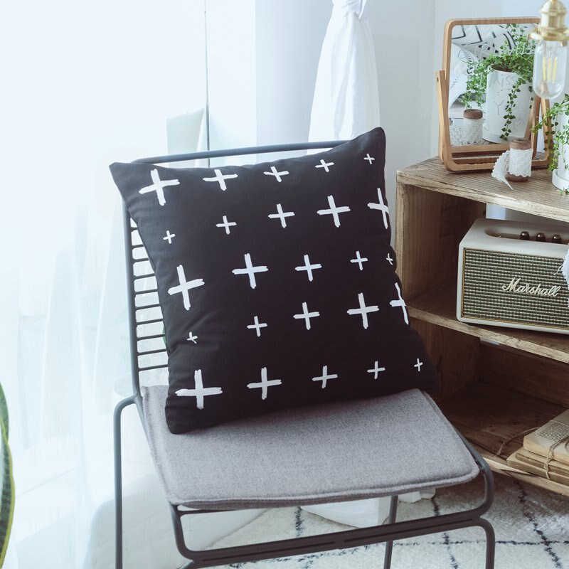 Black & White Cushion pillow cover 45x45cm/35x50cm