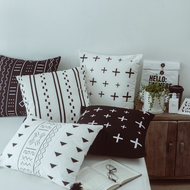 Black & White Cushion pillow cover 45x45cm/35x50cm