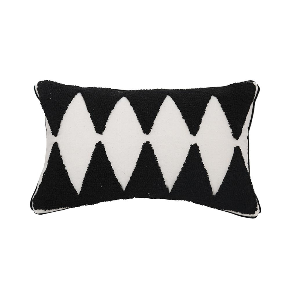 Black White Geometric decorative cushion cover 45x45cm/30x50cm