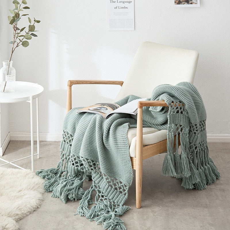 Hand-knitted Blankets for Beds & sofa