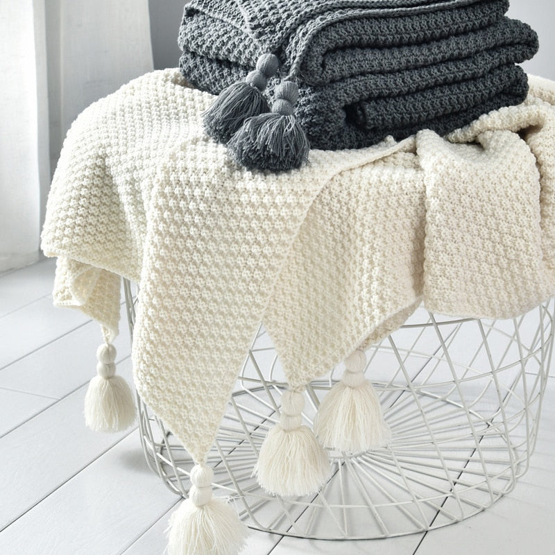 Hand-knitted Blankets for Beds & sofa