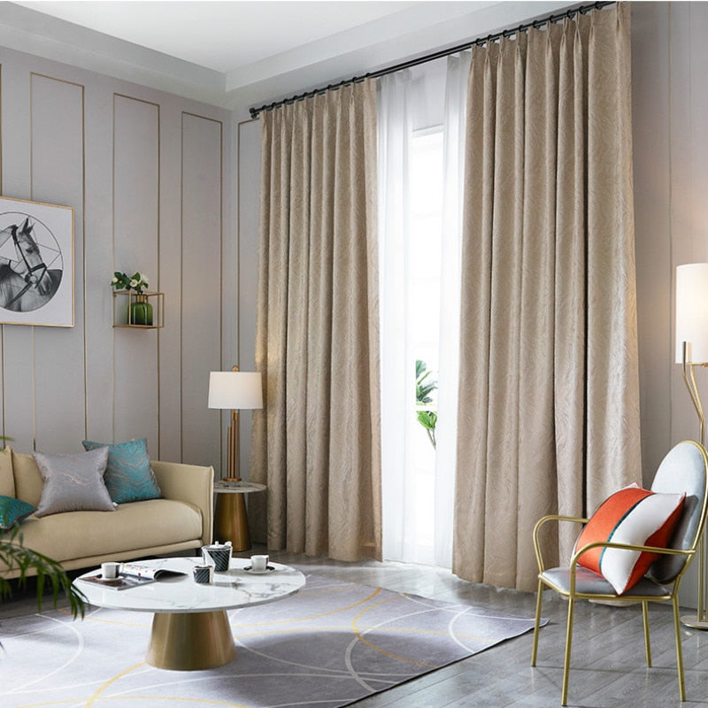 Luxury Striped Pattern Curtains for Living Rooms