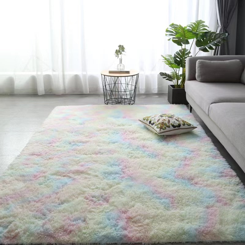 Tie-dye carpet wholesale plush for living room or bedroom