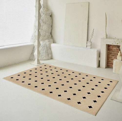 Fluffy Soft Modern Thickened Rug for Living Room