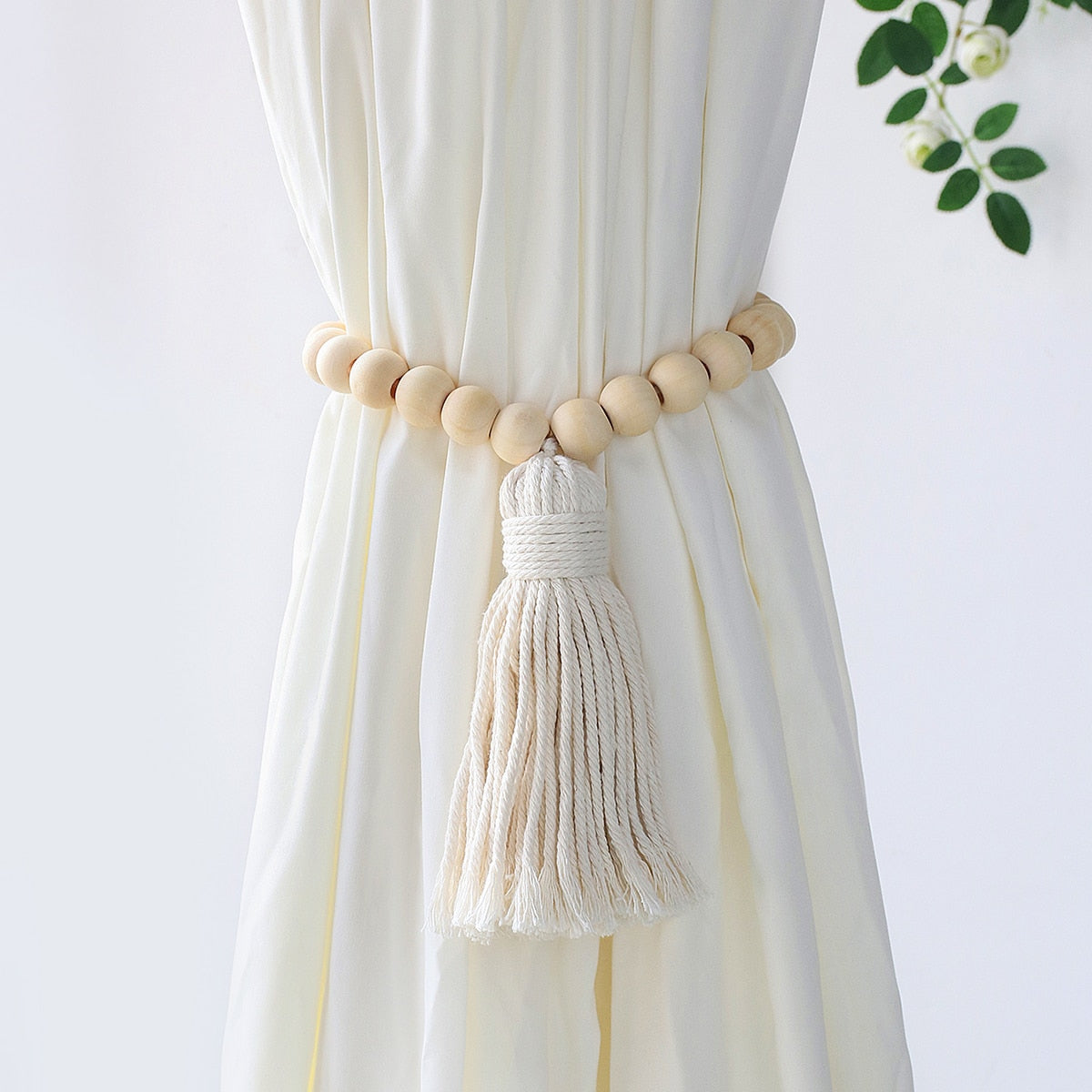 Macrame Curtain Tiebacks Boho Home Decor Curtain