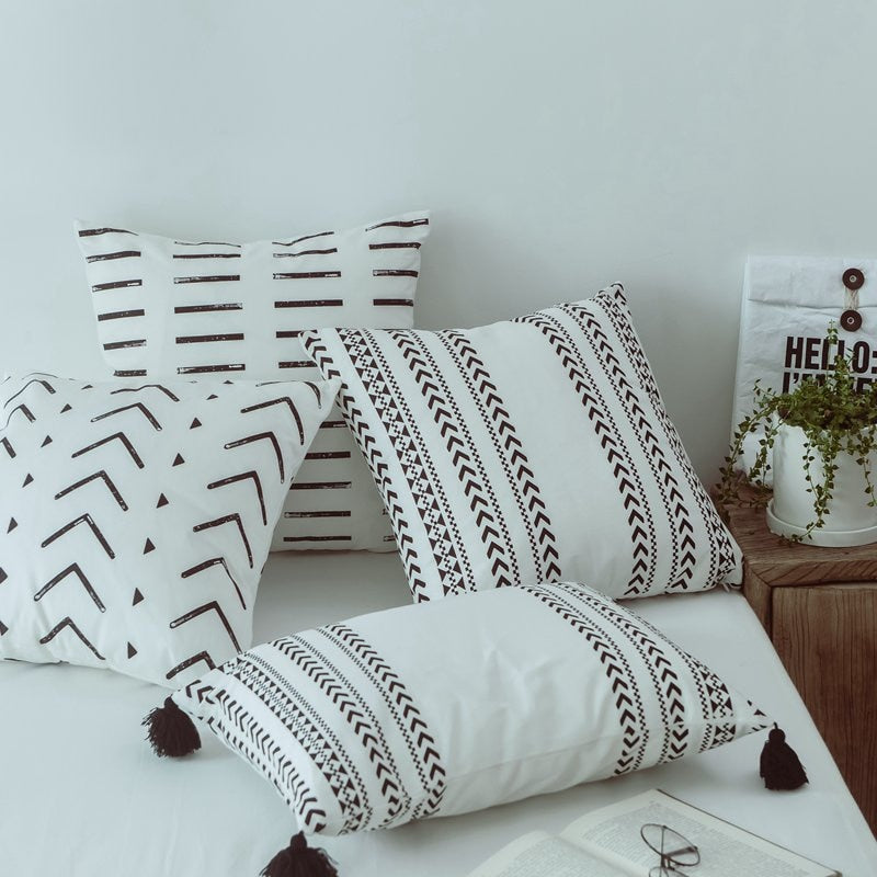 Black & White Cushion pillow cover 45x45cm/35x50cm