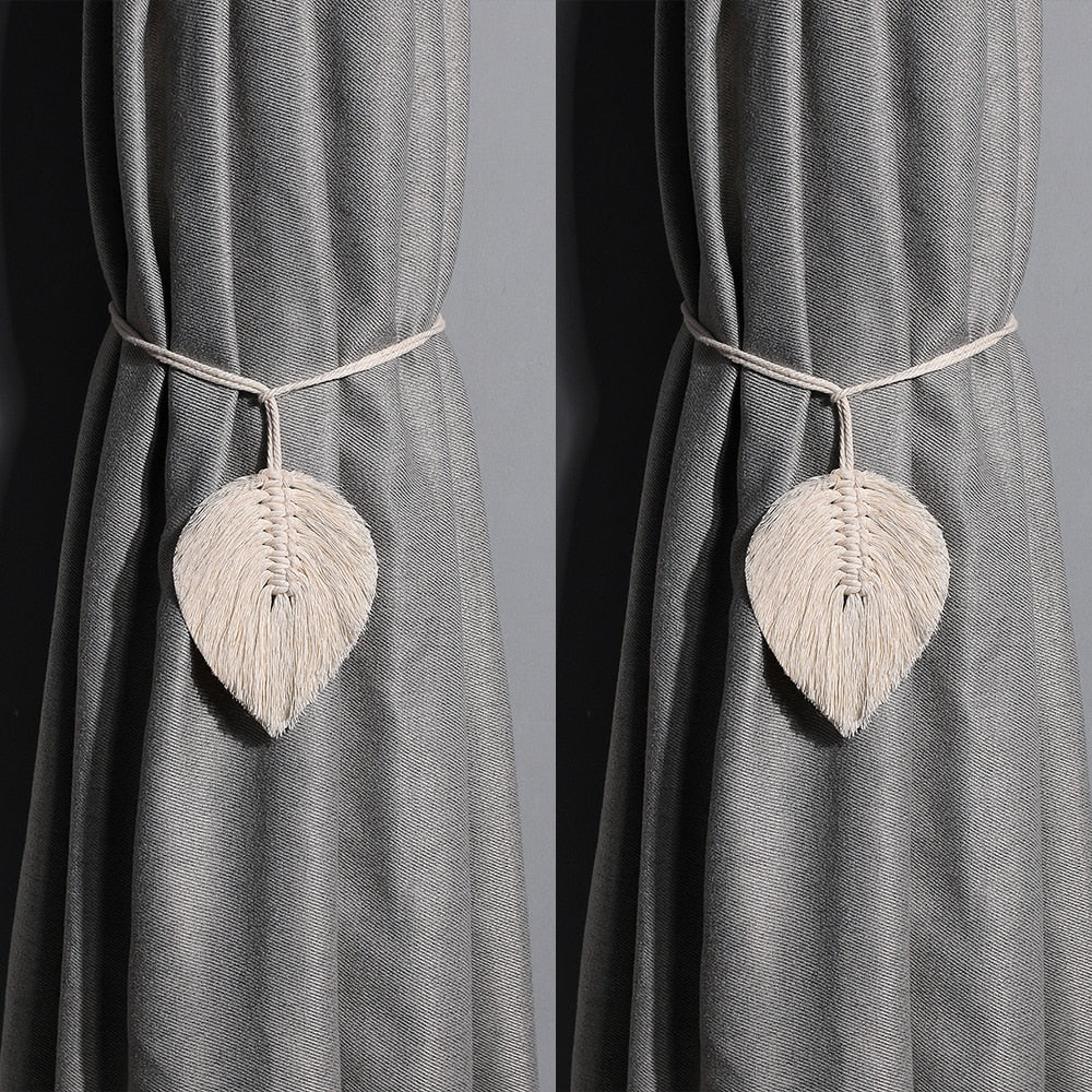 Macrame Curtain Tiebacks Boho Home Decor Curtain