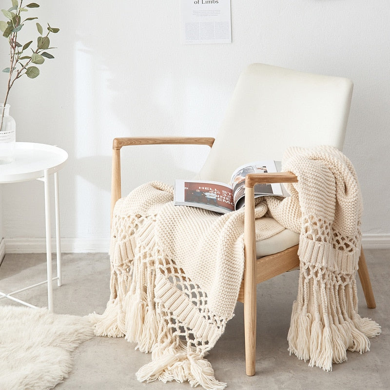 Hand-knitted Blankets for Beds & sofa